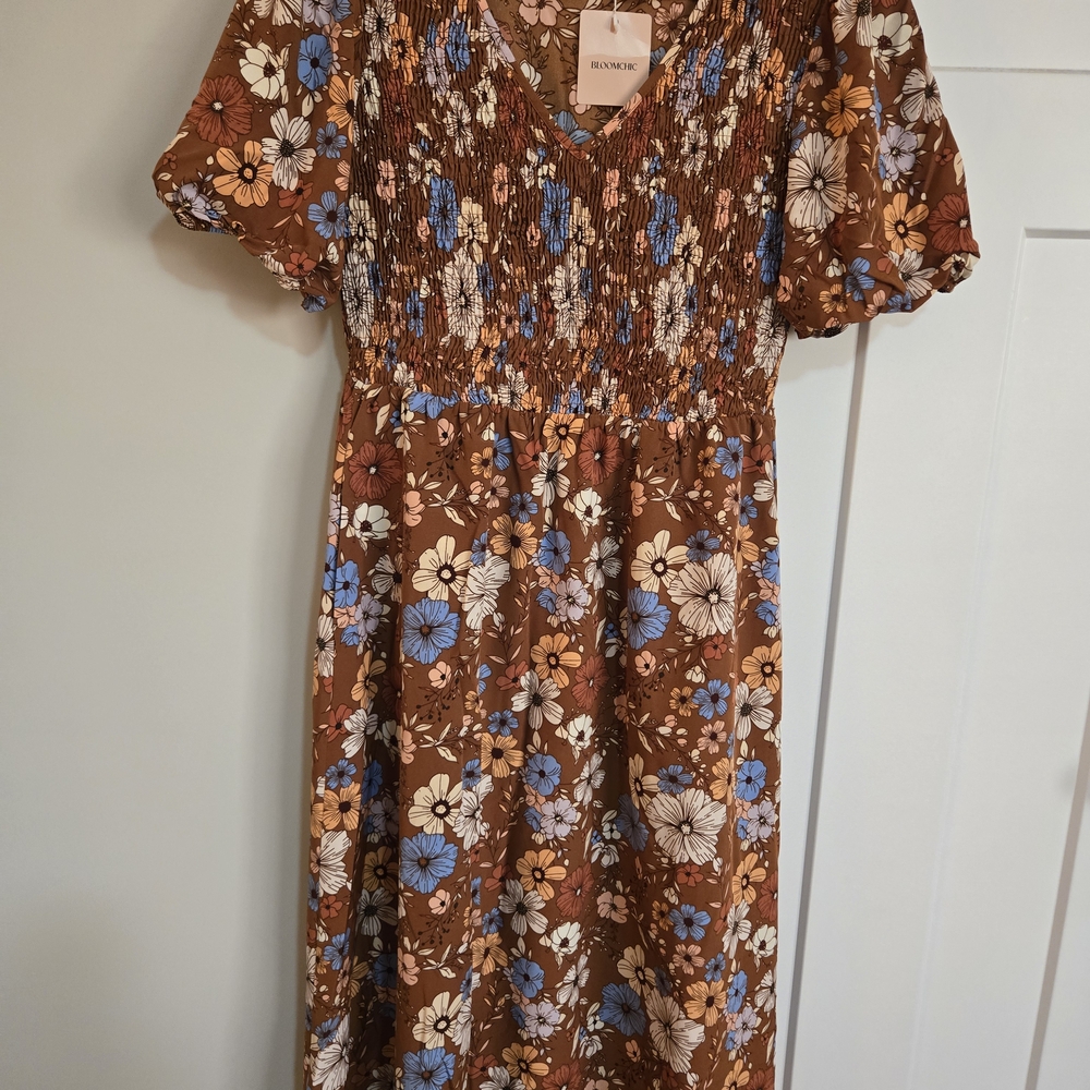 Floral Smocked Dress